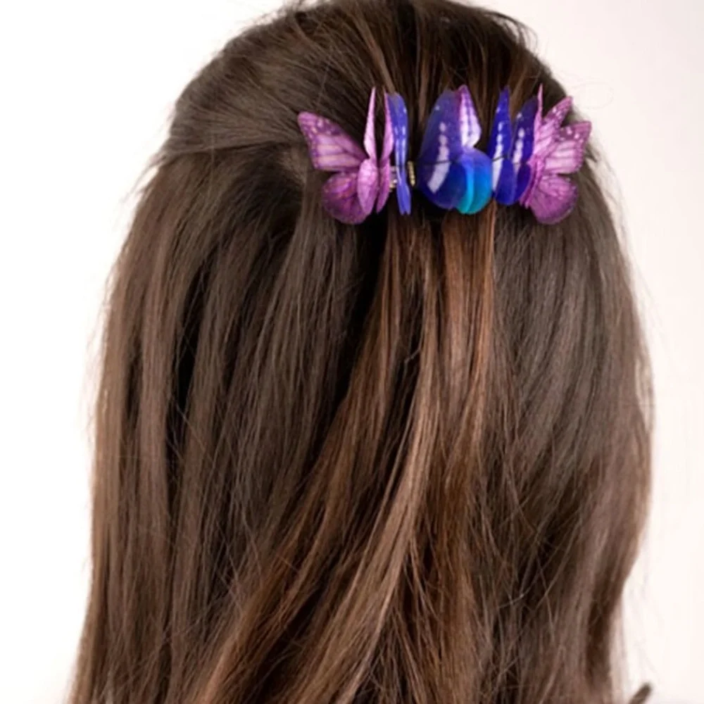 New Colourful ‎ Butterfly Hair Clips